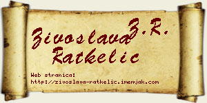 Živoslava Ratkelić vizit kartica